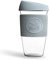 Neon Kactus mundgeblasener Tumbler Becher aus Borosilikatglas wiederverwendbare Kaffeetasse mit Deckel welcher und Thermohülle wiederverwendbarer Reisebecher mit Strohhalm
