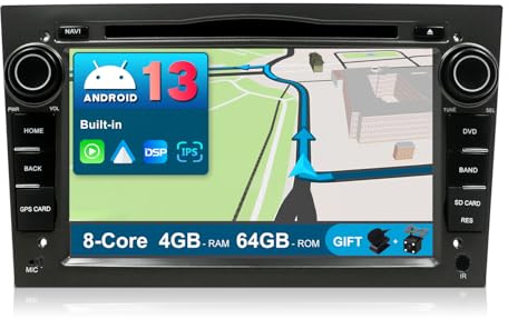 JOYX Android 12 Autoradio Passt für Opel Vauxhall/Antara/Astra/Zafira/Corsa/Meriva- [4G+64G] - [Eingebaut DSP+Carplay+Android Auto] - LED Kamera Canbus KOSTENLOS - Lenkradsteuerung 4G WiFi DAB BT5.0