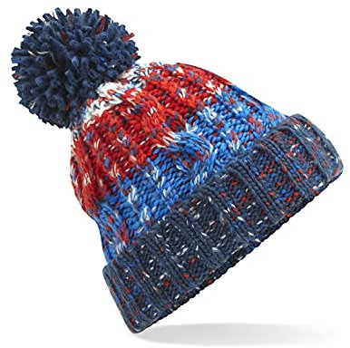 ASVP Shop Strickmütze mit Korkenzieher-Zopfmuster, einfarbig, für Herren und Damen, warme Wintermütze, Chilli Blues, M/Einheitsgröße