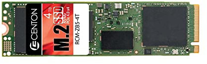 Centon SSD premium, libre de frustración, PCIe 4.0 x4, NVMe 1.3, M.2-2280, 4TB E16