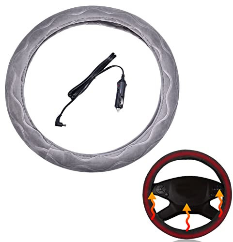 Beheizter Lenkradbezug, Lenkradbezug, Heizschutz, für Auto, USB, bequem, warm, für Plüschtier, Winter