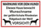 Samunshi® Aufkleber Rhodesian Ridgeback Warnung - Schild Sticker Hinweisschild Warnschild Vorsicht Hund 50 x 33cm Rhodesian Ridgeback Warnung schwarz