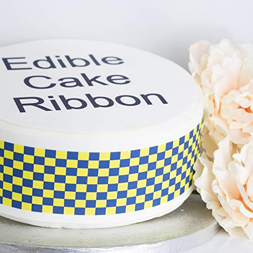 Police Themed Edible Icing Cake Ribbon/Side Strips