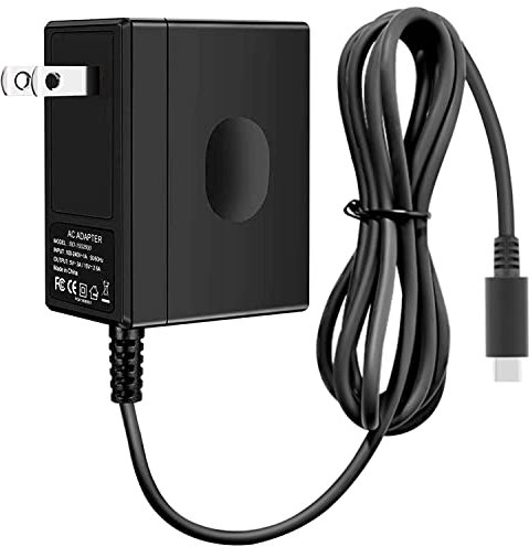 Fash Chargeur pour Nintendo Switch, adaptateur d'alimentation USB C de type C compatible avec Nintendo Switch/Switch Lite/Switch OLED/Switch Dock, 15 V/2,6 A, prend en charge le mode TV et la station