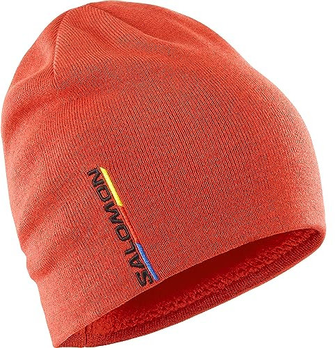 Salomon Graphic Unisex-Mütze Ski Snowboarden, Vielseitigkeit, Bequeme Passform und Insgesamt Elegantes Design, Rot, Einheitsgröße