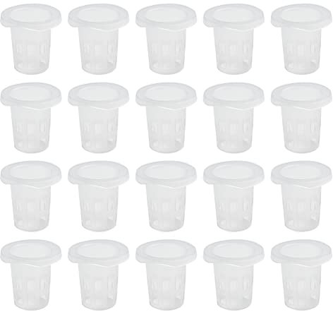 Lioaeust Netz-Topf, 100 Stück, Gemüseschutz, Schlitz, Bodenlos, Kultur-Gemüsetöpfe, 35 x 35 mm