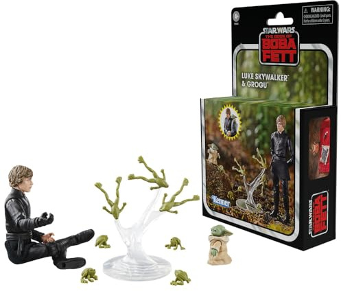 Star Wars: The Book of Boba Fett Vintage Collection Figuren Luke Skywalker & Grogu 10 cm