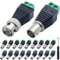 Xiatiaosann Connettore balun maschio BNC e connettore balun femmina BNC, spina terminale connettore coassiale Cat5 a BNC (confezione da 20)