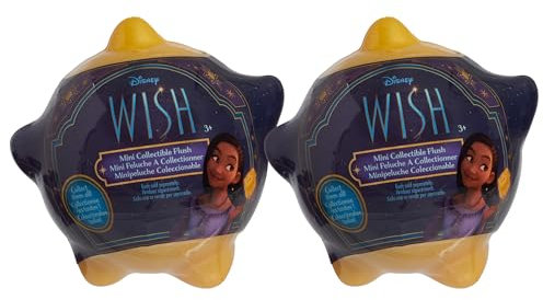 Disney Wish Mini-Sammelplüsch, 2 Blindtaschen-inspirierte Kapseln, Kinderspielzeug ab 2 Jahren Just Play