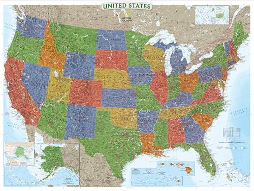 New York Puzzle Company - National Geographic USA Map - 1000 Piece Jigsaw Puzzle for Family Game Nights