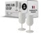 SPARKLERS CLUB Verres à Vin Réutilisables Eco Cup 12cl (18cl à ras bord) MADE IN FRANCE - Fabriqué en en Polypropylène, Verre Jetable et Réutilisable de Haute Qualité (Blanc, 24)