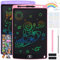 Damcyer 2 Pack Tablette D'écriture LCD 10 Pouces,LCD Tablette Dessin avec Ecran Coloré,Bloc D'écriture Effaçable avec des Autocollants D'animaux,pour Garçons et Filles de 3 4 5 6,Rose + Violet