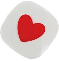 BODHIS Contact Lens Case Heart Macaron Colored Contact Lenses Solution Travel Size Contact Cleaner Remover Tool with Mirror Contact Lenses Holder Container Storage Kit for Women and Girls (White)