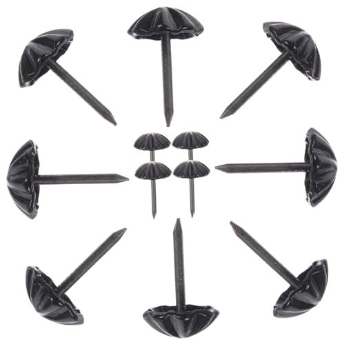 CLISPEED 100pcs Furniture Decorative Nails Vintage Decor Decorative Nail Heads Furniture Tack Upholstery Sofa Tacks Nails Decoration Decorative Nail Tacks Thumbtack Iron Carpet