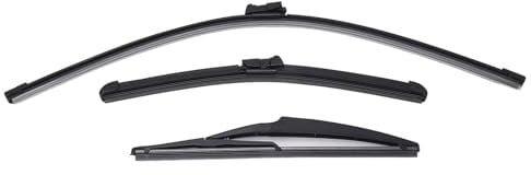 Limpiaparabrisas trasero coche para 500 500C 500L 2009-2023 Juego de Limpiaparabrisas Delantero y Trasero de Coche Cepillos de Lluvia para Parabrisas