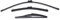 Limpiaparabrisas trasero coche para 500 500C 500L 2009-2023 Juego de Limpiaparabrisas Delantero y Trasero de Coche Cepillos de Lluvia para Parabrisas