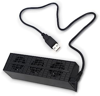 CLSSLVVBN Smart Cooling Fan with USB Cable Temperature Slim Cooler Plastic Game Accessories Controller Support Accessories