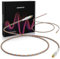UCINNOVATE High-End-HiFi-Cinch-Kabel, 2 x Cinch-Audiokabel, 1 m, Stereokabel, Cinch-Stecker auf Stecker mit vergoldeten Steckern, 2 Stück Cinch-Kabel für ein Stereosystem, Heimkino, Lautsprecher