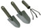 Wagoodter Mini Gartenwerkzeug Set klein leicht Eisen Rechen Schaufel Spaten für drinnen und draußen lose Erde und Topfpflanzen 3 teilig (C)