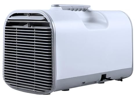SXHEYUY Multi-Use Portable 1400W Air Conditioner with Fast Cooling, Universal 12V 24V Electric Truck Air Conditioner with Cooling And Heating, for RV, Car, Truck,White,12v