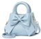 NICOLE & DORIS Small Handbags for Women Cute Crossbody Bag Mini Shoulder Bags PU Leather Top Handle Bags Bowknot Handbag Clutch Bag Girls Messenger Bags Blue