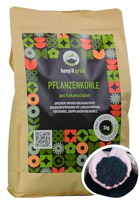 reine Pflanzenkohle - 3kg (10l) | hochwertige Premium Qualität ohne Zusätze | optimale Körnung | Biokohle - Biochar | natürlicher Bodenverbesserer für Garten, Trenntoilette, Tierstall & Terra Preta