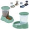 CAT CENTRE Smarty Snacker and Sipper 1.5L Automatic Gravity Dry Food Snacks Dispenser Dog Rabbit Small Animal Premium Pet Drinking Supplies Kittens Healthy Water Feeder Green