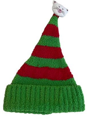 XIAOXIAOYU Weihnachtsstrickmütze, Weihnachtsmützen,Weihnachtsmütze Beanie | Weihnachtsmannmütze für Männer und Frauen, Beanie-Wintermütze, weiche, warme Strick-Weihnachtsmütze für Kinder