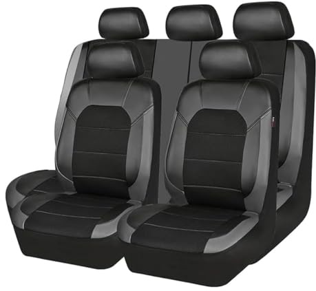 CRTATE Sitzbezüge Auto, für Nissan Micra K11, K12, K13, K14 (1992-2019) Rutschfester Autositzschoner Allwetter Komfortabler Autositzbezug Sitz Schonbezüge Komplettset,D