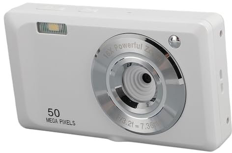 Appareil Photo Numérique Caméra à Mise au Point Automatique Webcam Caméra Web Compacte Anti-secousse pour Adolescent Débutant, Appareils Photo Numériques à Prise de Vue Ponctuelle