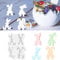 4PCS Silikonformen Gießformen Hase TREABEAR, Gießformen Silikon Osterhase, Silikonform Hase, Gipsformen Zum Gießen, Silikonform Ostern Tiere, Silikonform Osterhase Silikonformen Gießformen Frühling