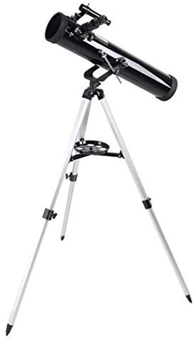 ZCCZJS Teleskop Teleskop für Kinder Erwachsene Astronomie Anfänger Refraktor Teleskop für Astronomie Tragbares Reise Teleskop mit Stativen Brennweite 700 mm Up Happy House Teleskop