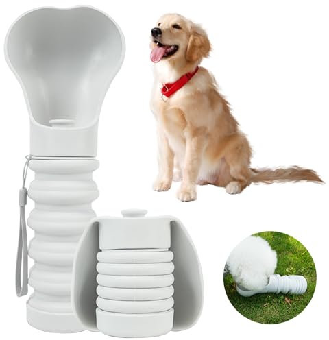 lomdung Hund Wasserflasche, Tragbare Trinkflasche, Leckdichte Outdoor Trinkflasche, BPA Frei, Sicher Langlebig und Faltbar, für Hund und Katze Unterwegs Reisen und Geburtstag