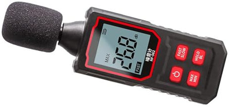 Decibel -Messgerät Hohe Genauigkeitsgeräuschstester LCD -Schallpegelmessgerät für Baustellen