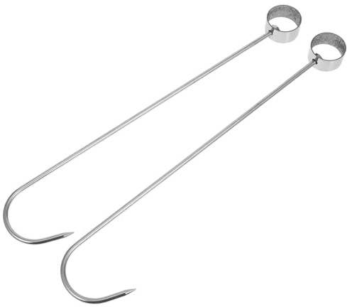 Cabilock Stainless Steel Meat Hooks Roast Duck Hook for BBQ Sausage Chicken Processing Butchering Easy to Clean