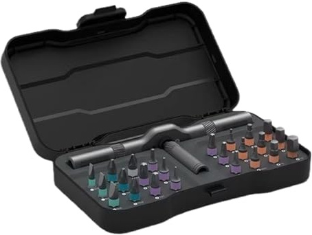 RS1 Ratschen-Schraubendreher-Set – 24-in-1 Multifunktions-Set mit hochfestem Ratschenkopf, geeignet für den vielseitigen Einsatz im Haushalt