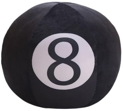 KUKUShining Billard 8 Bälle Plüschtier, Weiches Kissen Dekoratives Gefülltes Sport-Wurfkissen for Bettdekoration Kindergeschenk(10cm/3.9in)