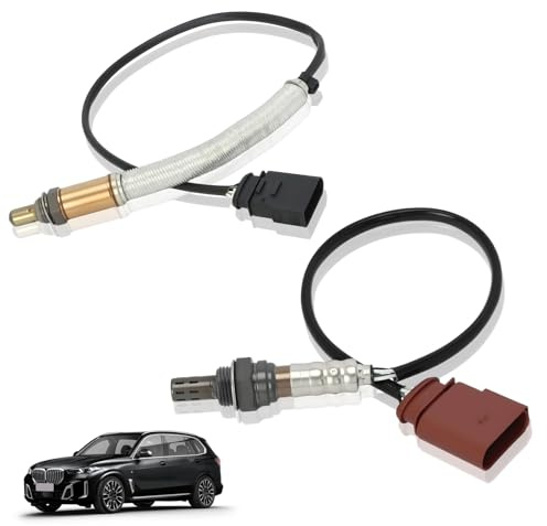 Lambda Sensor O2 Sauerstoff Kompatibel mit Audi Seat Skoda VW, Lambdasonde Ersetzt OE# 03D906265, 250-24966, 03C906262