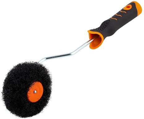 MIVOS Rouleau pour enduits - Rouleau d'angle haut de gamme - Rouleau spécial pour mastics - Rouleau à mastiquer - Rouleau à enduire - Rouleau de revêtement - Spatule à rouleau