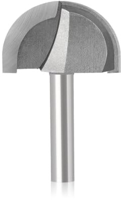 Fresa de punta redonda de carburo, vástago 8 mm, diámetro 40 mm | Cortador integral para madera, laminado, grabado y fresado CNC