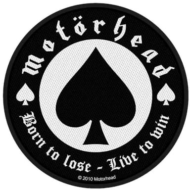 Motorhead Patch Born to Lose Band Logo offiziell Nue Schwarz Cotton Sew On