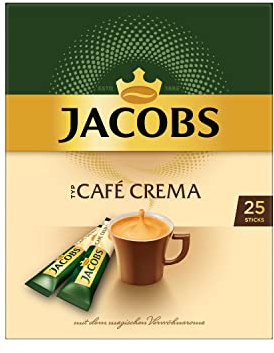 Jacobs Cafe Crema Sticks 25 Eintassenportionen, 45 g