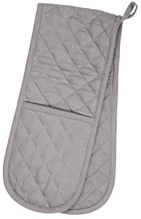 Dexam 16150391 Double Oven Glove- Love Colour Slate Grey