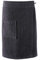 CelinaTex Funlike Kilt kurz L/XL anthrazit Baumwolle Saunakilt Frottee Sarong Saunatuch Saunasarong