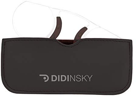 DIDINSKY POMPIDOU - Lesebrille für Männer und Frauen | Kompakte randlose Brille | Leicht und tragbar | Lesehilfe für unterwegs | Mini-Design | Klar und Polycarbonat.