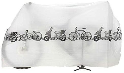 NANANA Fahrradgarage aus Polyethylen, Fahrradschutzhülle Wasserdicht Fahrradhülle Fahrradgarage Fahrrad Schutzhülle für Fahrrad Mountainbike (polyestergewebe) (210 X 100 cm),Weiß