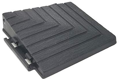 UMRANDUG RÄNDE ECKEN Terassenfliesen Balkon Patio Fertiger Interlocking Bodenbelag Deck Fliesen Innen Außen Garten Decking Déco (Ecke Anthrazit)
