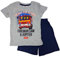 Feuerwerhmann Sam Schlafanzug Pyjama (Grau, 98)