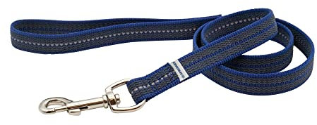 Gummierte Leine mit Handschlaufe - blau, 200 cm (2 m)
