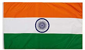 stormflag Hersteller Indien Flaggen 90 cm x 150 cm Polyester Pongee 90 g mit Ösen und doppelt genäht